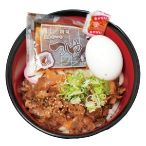 釜玉肉うどん