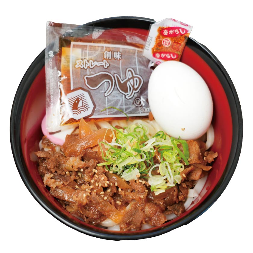 釜玉肉うどん 釜玉肉うどん